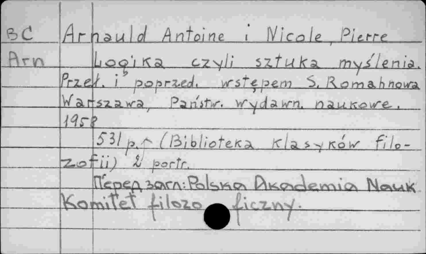 ﻿Г"			1
tec	(\ г	isulJ Antoine	1 Nicole P/fcf-re
		Loo'i ка ai^li	sz/u/ca my//eni<s.
			
	Prz.e	1. i oo^rz-^J. ursfe^em S, Romahпочта	
	V/ar	5ia.<3 Panitx. WyJaw-n. ninK^ze,	
	Mr	>	
		C M^>i i>/iote.K^. </as.-}/Koiv filo-	
	7^9'	:ii) t loortr.	
		/	/	*-!—*	 Пепел Ъсагл:?М<^Улс>ч CXv<o\rAe.w\\cx McklxU	
		tÿVeÀ	Q.
			LxcXv^y •
			